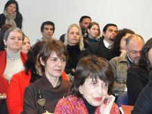 Docentes, investigadores y autoridades presentes en la inaguración del cetsys